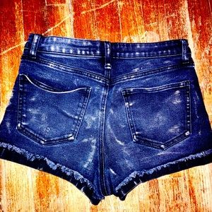 Black booty jean shorts